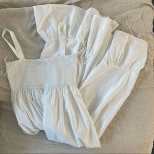 zara white maxi dress